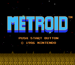 Metroid Plus Saving Title Screen